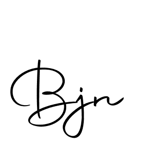 Design your own signature with our free online signature maker. With this signature software, you can create a handwritten (Autography-DOLnW) signature for name Bjn. Bjn signature style 10 images and pictures png