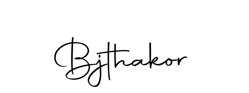 Design your own signature with our free online signature maker. With this signature software, you can create a handwritten (Autography-DOLnW) signature for name Bjthakor. Bjthakor signature style 10 images and pictures png