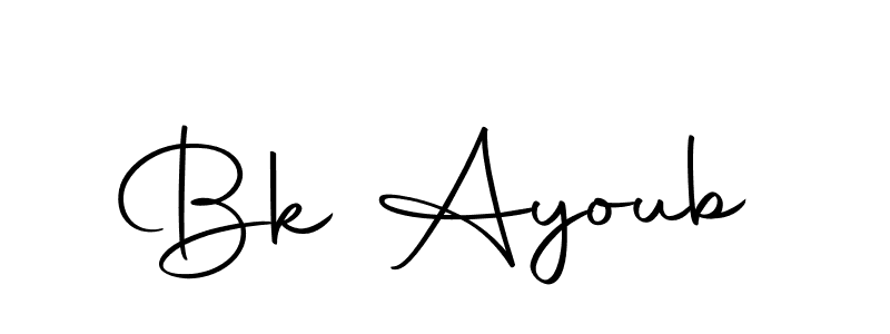 Make a beautiful signature design for name Bk Ayoub. With this signature (Autography-DOLnW) style, you can create a handwritten signature for free. Bk Ayoub signature style 10 images and pictures png