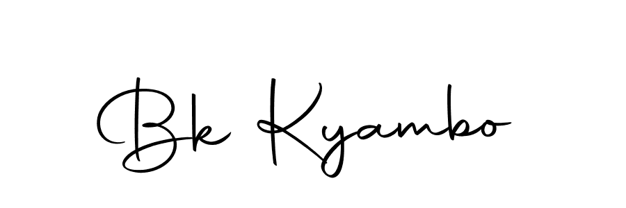 Use a signature maker to create a handwritten signature online. With this signature software, you can design (Autography-DOLnW) your own signature for name Bk Kyambo. Bk Kyambo signature style 10 images and pictures png