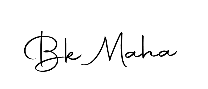 Make a beautiful signature design for name Bk Maha. With this signature (Autography-DOLnW) style, you can create a handwritten signature for free. Bk Maha signature style 10 images and pictures png