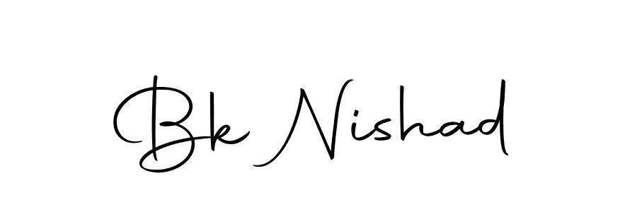 Make a beautiful signature design for name Bk Nishad. With this signature (Autography-DOLnW) style, you can create a handwritten signature for free. Bk Nishad signature style 10 images and pictures png