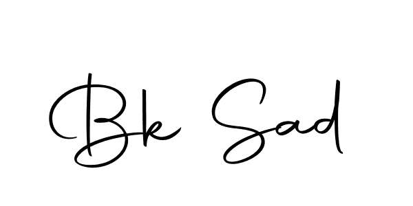 You should practise on your own different ways (Autography-DOLnW) to write your name (Bk Sad) in signature. don't let someone else do it for you. Bk Sad signature style 10 images and pictures png