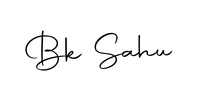 Create a beautiful signature design for name Bk Sahu. With this signature (Autography-DOLnW) fonts, you can make a handwritten signature for free. Bk Sahu signature style 10 images and pictures png