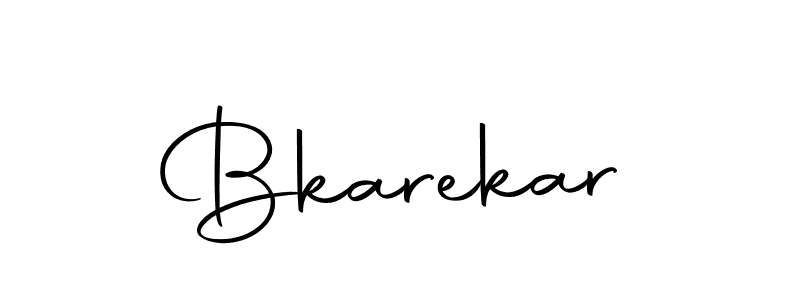 Design your own signature with our free online signature maker. With this signature software, you can create a handwritten (Autography-DOLnW) signature for name Bkarekar. Bkarekar signature style 10 images and pictures png