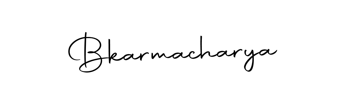 Make a beautiful signature design for name Bkarmacharya. With this signature (Autography-DOLnW) style, you can create a handwritten signature for free. Bkarmacharya signature style 10 images and pictures png