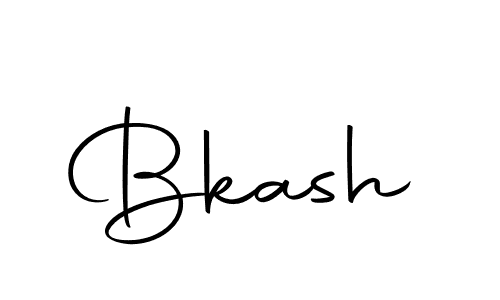Design your own signature with our free online signature maker. With this signature software, you can create a handwritten (Autography-DOLnW) signature for name Bkash. Bkash signature style 10 images and pictures png
