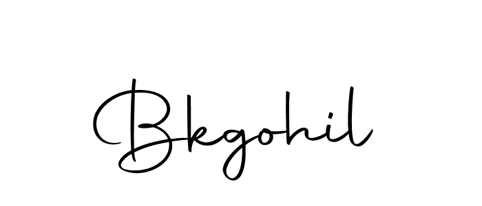 You can use this online signature creator to create a handwritten signature for the name Bkgohil. This is the best online autograph maker. Bkgohil signature style 10 images and pictures png