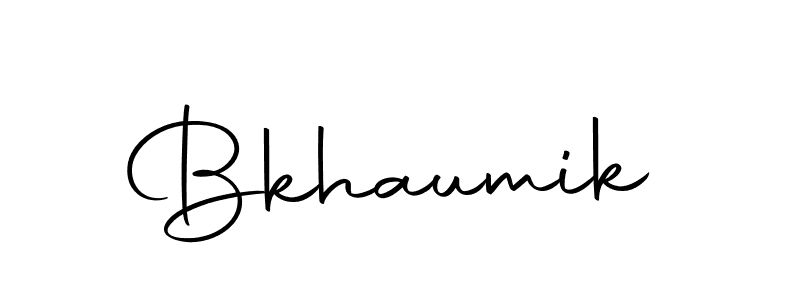 How to make Bkhaumik signature? Autography-DOLnW is a professional autograph style. Create handwritten signature for Bkhaumik name. Bkhaumik signature style 10 images and pictures png