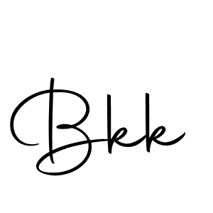 Design your own signature with our free online signature maker. With this signature software, you can create a handwritten (Autography-DOLnW) signature for name Bkk. Bkk signature style 10 images and pictures png