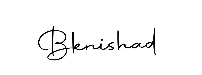 Make a beautiful signature design for name Bknishad. With this signature (Autography-DOLnW) style, you can create a handwritten signature for free. Bknishad signature style 10 images and pictures png