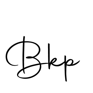 Create a beautiful signature design for name Bkp. With this signature (Autography-DOLnW) fonts, you can make a handwritten signature for free. Bkp signature style 10 images and pictures png