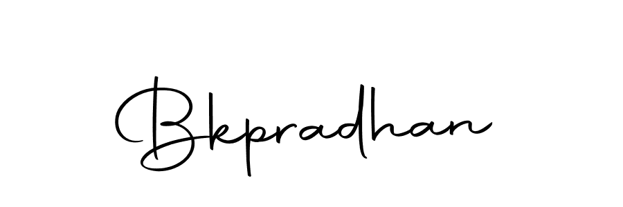 Create a beautiful signature design for name Bkpradhan. With this signature (Autography-DOLnW) fonts, you can make a handwritten signature for free. Bkpradhan signature style 10 images and pictures png