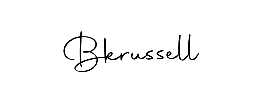 Create a beautiful signature design for name Bkrussell. With this signature (Autography-DOLnW) fonts, you can make a handwritten signature for free. Bkrussell signature style 10 images and pictures png