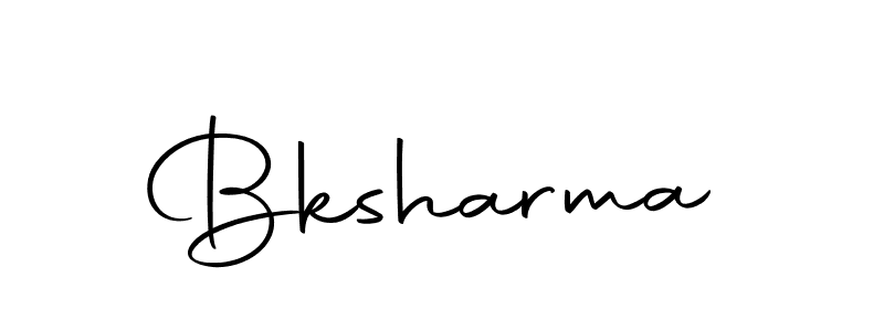 Create a beautiful signature design for name Bksharma. With this signature (Autography-DOLnW) fonts, you can make a handwritten signature for free. Bksharma signature style 10 images and pictures png