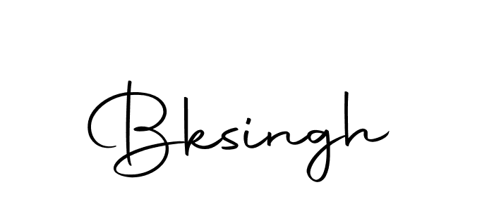 Create a beautiful signature design for name Bksingh. With this signature (Autography-DOLnW) fonts, you can make a handwritten signature for free. Bksingh signature style 10 images and pictures png