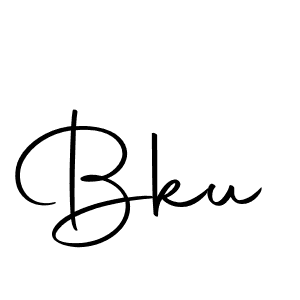 Make a beautiful signature design for name Bku. With this signature (Autography-DOLnW) style, you can create a handwritten signature for free. Bku signature style 10 images and pictures png
