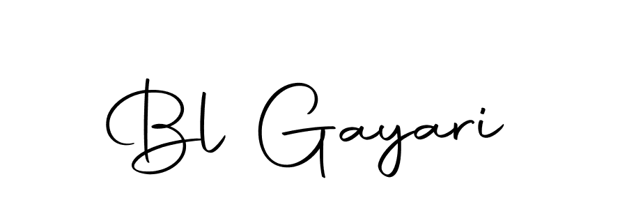 Also we have Bl Gayari name is the best signature style. Create professional handwritten signature collection using Autography-DOLnW autograph style. Bl Gayari signature style 10 images and pictures png