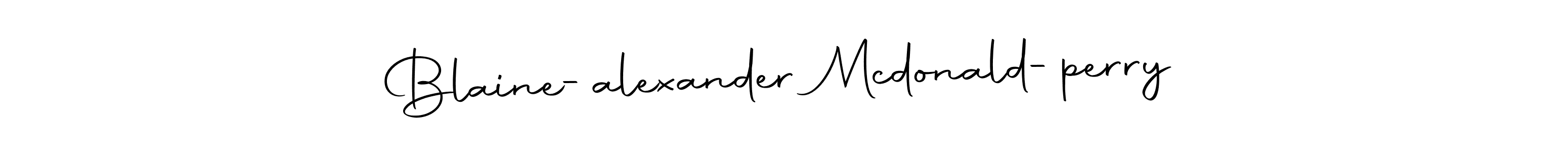 The best way (Autography-DOLnW) to make a short signature is to pick only two or three words in your name. The name Blaine-alexander Mcdonald-perry include a total of six letters. For converting this name. Blaine-alexander Mcdonald-perry signature style 10 images and pictures png