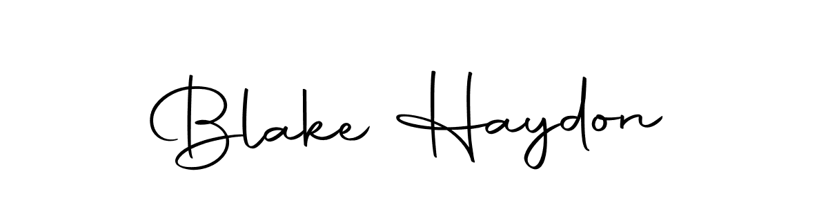 Create a beautiful signature design for name Blake Haydon. With this signature (Autography-DOLnW) fonts, you can make a handwritten signature for free. Blake Haydon signature style 10 images and pictures png