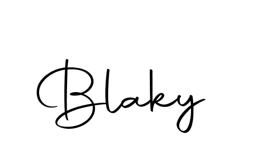 Design your own signature with our free online signature maker. With this signature software, you can create a handwritten (Autography-DOLnW) signature for name Blaky. Blaky signature style 10 images and pictures png