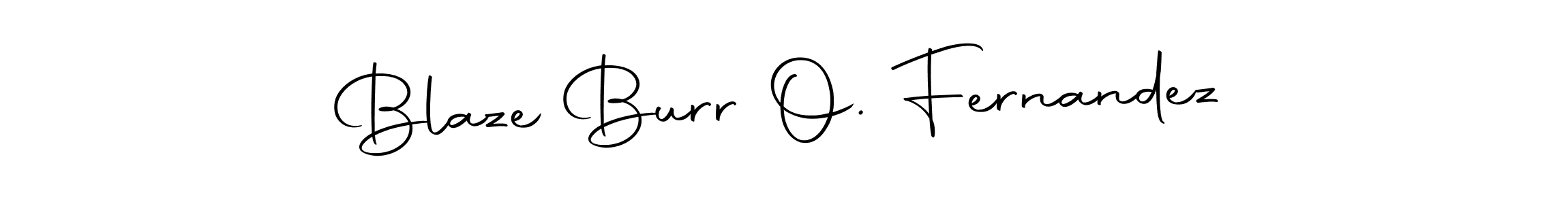 How to make Blaze Burr O. Fernandez name signature. Use Autography-DOLnW style for creating short signs online. This is the latest handwritten sign. Blaze Burr O. Fernandez signature style 10 images and pictures png