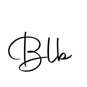 Create a beautiful signature design for name Blb. With this signature (Autography-DOLnW) fonts, you can make a handwritten signature for free. Blb signature style 10 images and pictures png