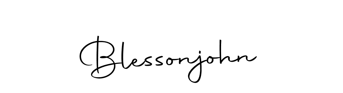 You should practise on your own different ways (Autography-DOLnW) to write your name (Blessonjohn) in signature. don't let someone else do it for you. Blessonjohn signature style 10 images and pictures png