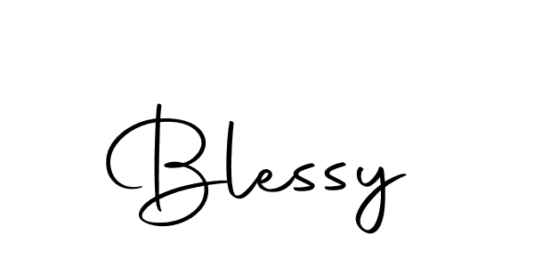 Create a beautiful signature design for name Blessy. With this signature (Autography-DOLnW) fonts, you can make a handwritten signature for free. Blessy signature style 10 images and pictures png