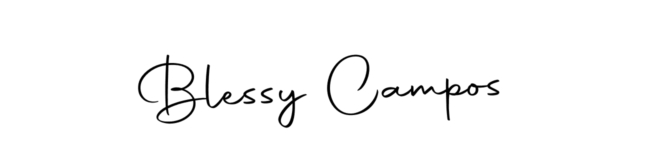 Design your own signature with our free online signature maker. With this signature software, you can create a handwritten (Autography-DOLnW) signature for name Blessy Campos. Blessy Campos signature style 10 images and pictures png