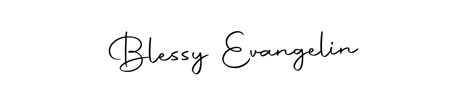 Create a beautiful signature design for name Blessy Evangelin. With this signature (Autography-DOLnW) fonts, you can make a handwritten signature for free. Blessy Evangelin signature style 10 images and pictures png