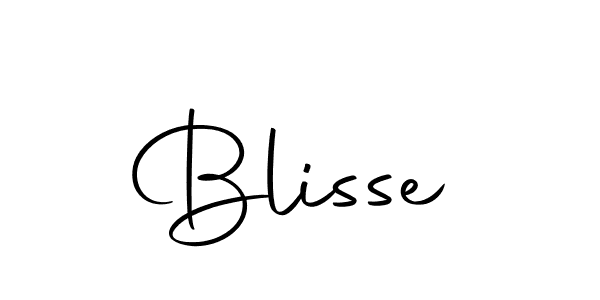 Blisse stylish signature style. Best Handwritten Sign (Autography-DOLnW) for my name. Handwritten Signature Collection Ideas for my name Blisse. Blisse signature style 10 images and pictures png