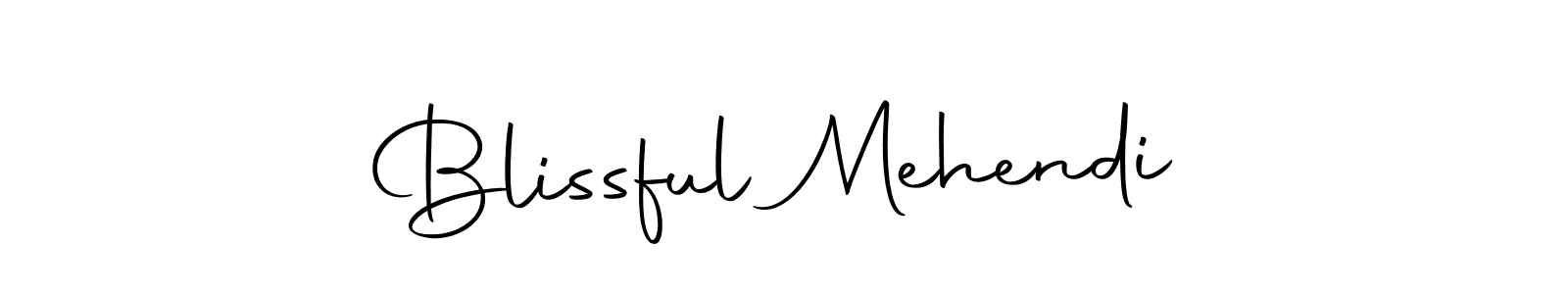 Make a beautiful signature design for name Blissful Mehendi. Use this online signature maker to create a handwritten signature for free. Blissful Mehendi signature style 10 images and pictures png