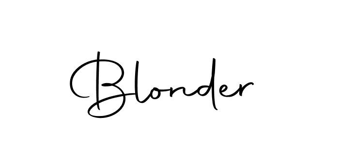 Create a beautiful signature design for name Blonder. With this signature (Autography-DOLnW) fonts, you can make a handwritten signature for free. Blonder signature style 10 images and pictures png