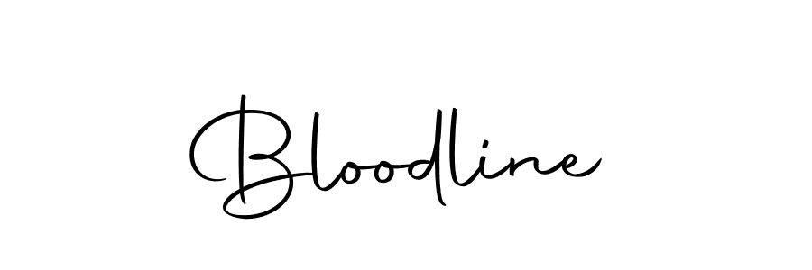 Create a beautiful signature design for name Bloodline. With this signature (Autography-DOLnW) fonts, you can make a handwritten signature for free. Bloodline signature style 10 images and pictures png