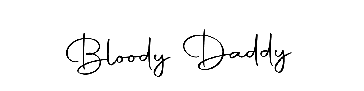 if you are searching for the best signature style for your name Bloody Daddy. so please give up your signature search. here we have designed multiple signature styles  using Autography-DOLnW. Bloody Daddy signature style 10 images and pictures png