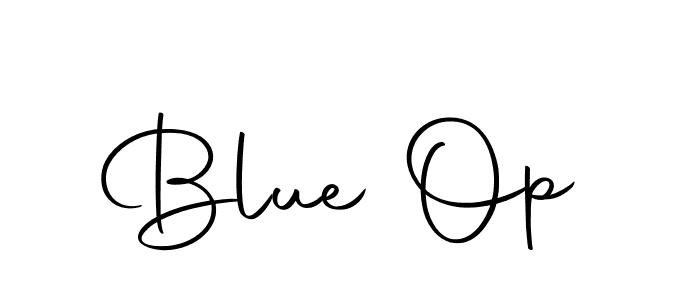 Make a beautiful signature design for name Blue Op. With this signature (Autography-DOLnW) style, you can create a handwritten signature for free. Blue Op signature style 10 images and pictures png