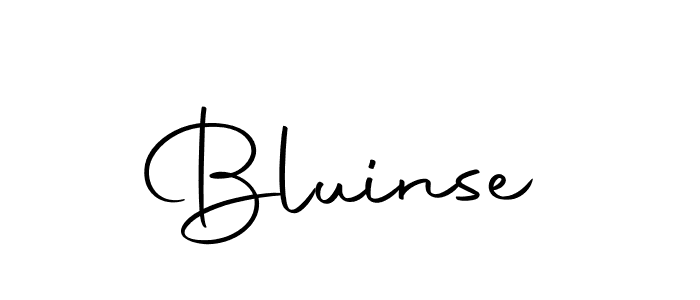 Design your own signature with our free online signature maker. With this signature software, you can create a handwritten (Autography-DOLnW) signature for name Bluinse. Bluinse signature style 10 images and pictures png