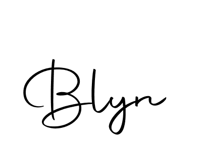 Create a beautiful signature design for name Blyn. With this signature (Autography-DOLnW) fonts, you can make a handwritten signature for free. Blyn signature style 10 images and pictures png