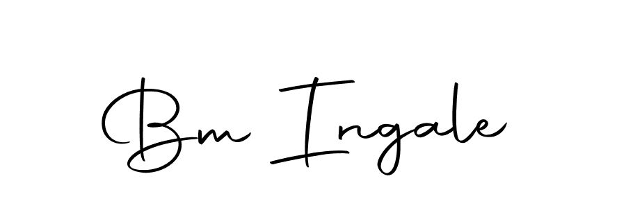 Bm Ingale stylish signature style. Best Handwritten Sign (Autography-DOLnW) for my name. Handwritten Signature Collection Ideas for my name Bm Ingale. Bm Ingale signature style 10 images and pictures png