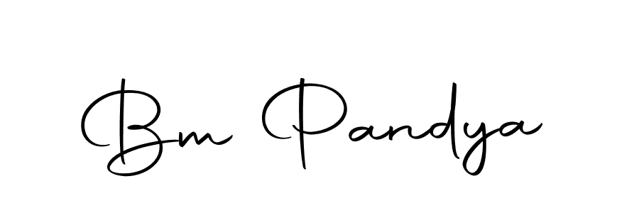 Design your own signature with our free online signature maker. With this signature software, you can create a handwritten (Autography-DOLnW) signature for name Bm Pandya. Bm Pandya signature style 10 images and pictures png