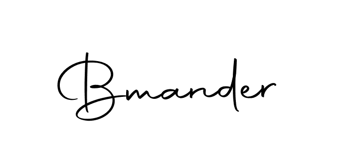 Design your own signature with our free online signature maker. With this signature software, you can create a handwritten (Autography-DOLnW) signature for name Bmander. Bmander signature style 10 images and pictures png