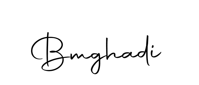 Create a beautiful signature design for name Bmghadi. With this signature (Autography-DOLnW) fonts, you can make a handwritten signature for free. Bmghadi signature style 10 images and pictures png