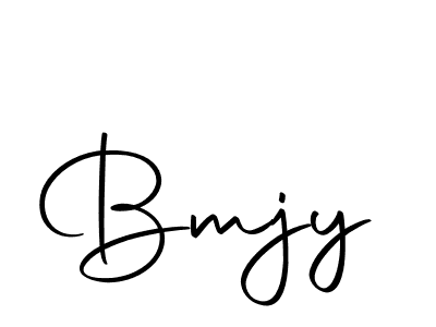 Design your own signature with our free online signature maker. With this signature software, you can create a handwritten (Autography-DOLnW) signature for name Bmjy. Bmjy signature style 10 images and pictures png