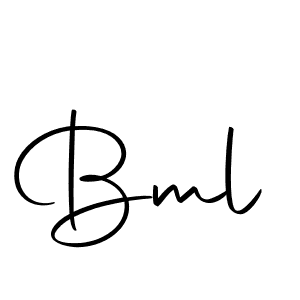 Use a signature maker to create a handwritten signature online. With this signature software, you can design (Autography-DOLnW) your own signature for name Bml. Bml signature style 10 images and pictures png