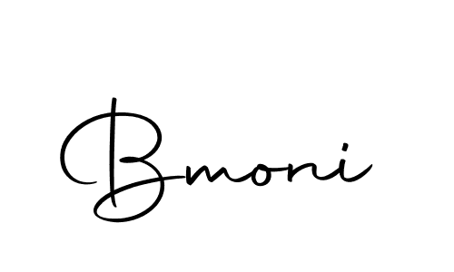 Create a beautiful signature design for name Bmoni. With this signature (Autography-DOLnW) fonts, you can make a handwritten signature for free. Bmoni signature style 10 images and pictures png