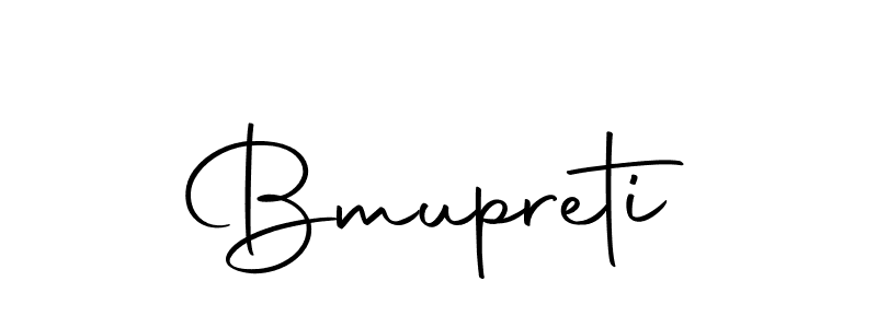 How to make Bmupreti signature? Autography-DOLnW is a professional autograph style. Create handwritten signature for Bmupreti name. Bmupreti signature style 10 images and pictures png