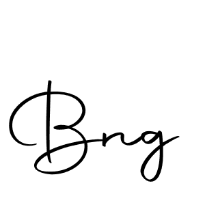 Design your own signature with our free online signature maker. With this signature software, you can create a handwritten (Autography-DOLnW) signature for name Bng. Bng signature style 10 images and pictures png