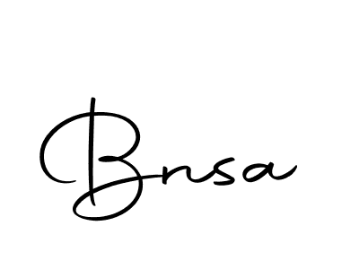 You should practise on your own different ways (Autography-DOLnW) to write your name (Bnsa) in signature. don't let someone else do it for you. Bnsa signature style 10 images and pictures png