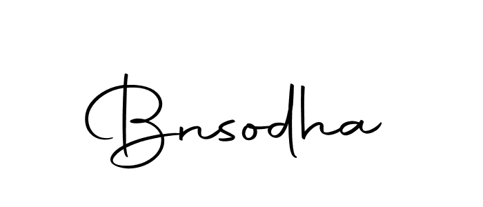 Use a signature maker to create a handwritten signature online. With this signature software, you can design (Autography-DOLnW) your own signature for name Bnsodha. Bnsodha signature style 10 images and pictures png